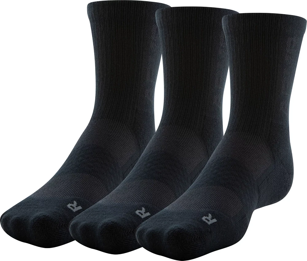 Under Armour Men's 3-Maker Mid-Crew Socks 3 Pack