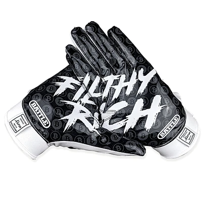 Battle Adults' Filthy Rich Football Gloves