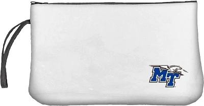 Logo Brands Middle Tennessee State University Clear Wristlet                                                                    