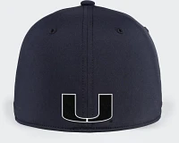 adidas Men's University of Miami Camo Structured Stretch Cap                                                                    
