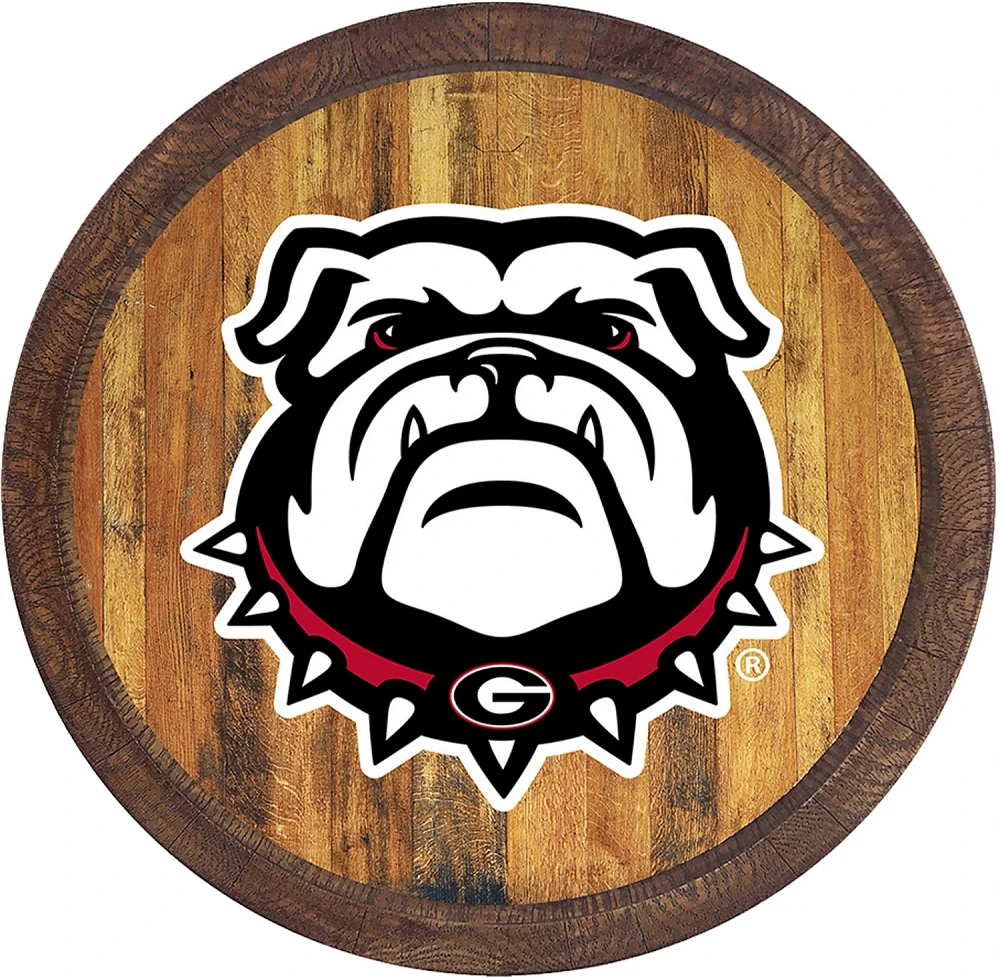 The Fan-Brand University of Georgia UGA Faux Barrel Top Sign                                                                    