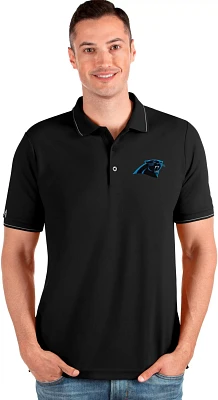 Antigua Men's Carolina Panthers Affluent Polo Shirt