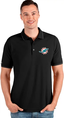 Antigua Men's Miami Dolphins Affluent Polo Shirt