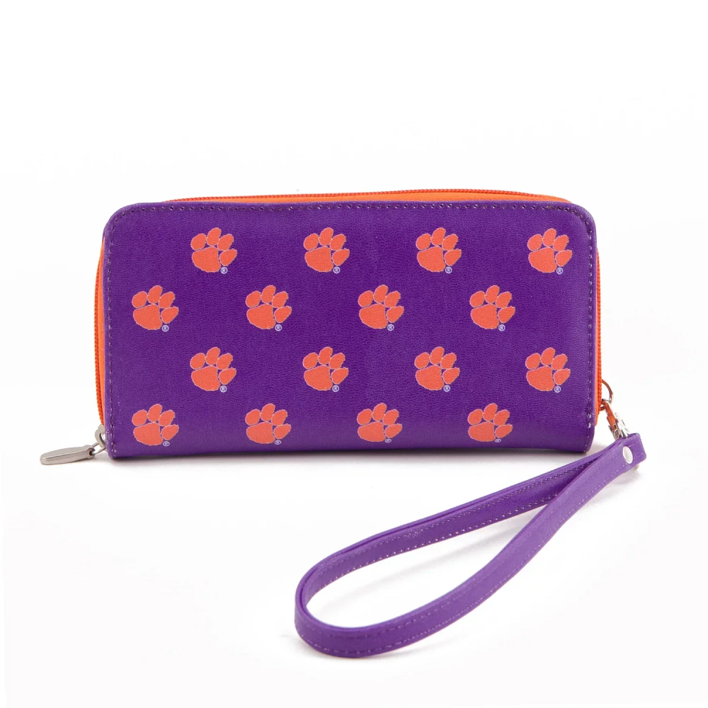 Eagles Wings Women's Clemson University Wristlet                                                                                