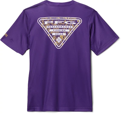 Columbia Sportswear Youth Louisiana State University Terminal Tackle Short Sleeve Shirt