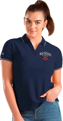 Antigua Women's New Orleans Pelicans Affluent Polo Shirt