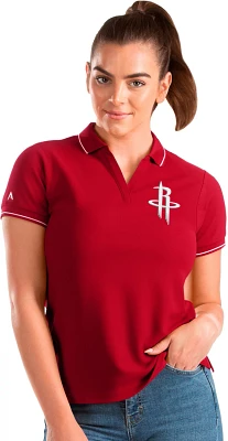 Antigua Women's Houston Rockets Affluent Polo Shirt