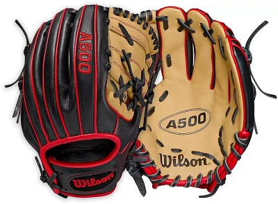 Wilson A500 10.5 in Infield Baseball Glove                                                                                      