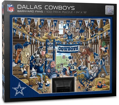 YouTheFan Dallas Cowboys Barnyard Fans 500-Piece Puzzle                                                                         