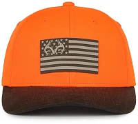 RealTree Men’s Americana Blaze Twill Pro-Round Adjustable Hat                                                                 