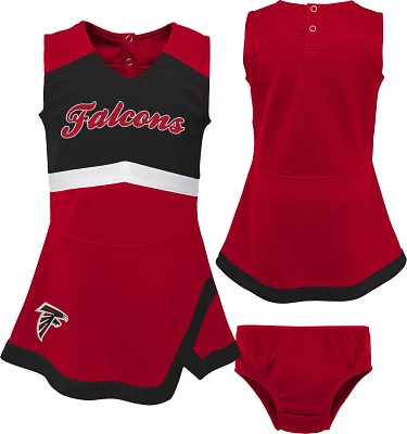 Outerstuff Toddler Girls' Atlanta Falcons Cheer Captain Jumper Dress                                                            