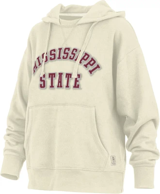 Three Square Women's Mississippi State University Cozy Tackle Twill Fleece Hoodie                                               