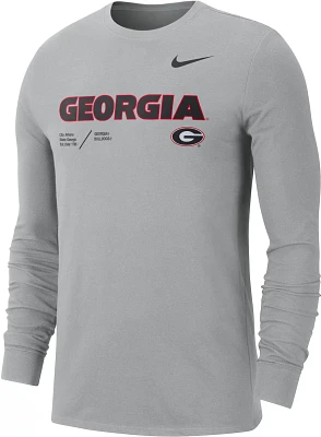 Nike Men's University of Georgia Dri-FIT Team Long Sleeve T-shirt