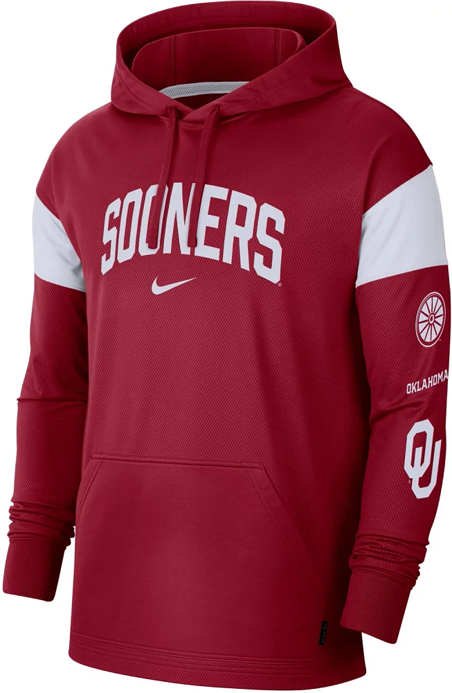 Nike Men's University of Oklahoma Dri-FIT Jersey Pullover Hoodie