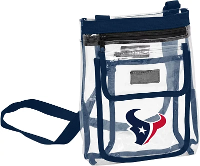 Logo Brands Houston Texans Gameday Clear Crossbody Bag                                                                          