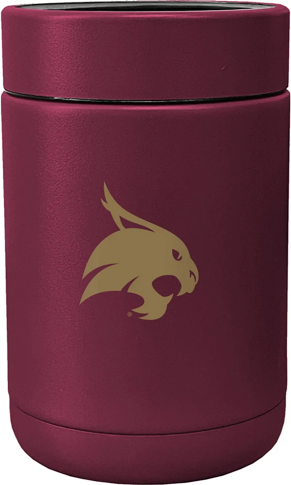 Logo Brands Texas State University 12 oz Flipside Powder Coat Coolie                                                            