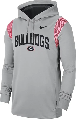 Nike Men's University of Georgia Therma-FIT Pullover Fleece Hoodie