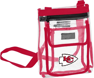 Logo Brands Kansas City Chiefs Gameday Clear Crossbody Bag                                                                      