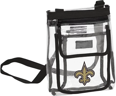 Logo Brands New Orleans Saints Gameday Clear Crossbody Bag                                                                      