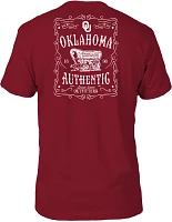 Great State Men's University of Oklahoma Vintage Whiskey Label Graphic Short Sleeve T-shirt