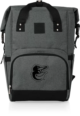 Picnic Time Baltimore Orioles On The Go Roll-Top Cooler Backpack                                                                