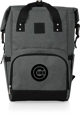Picnic Time Chicago Cubs On The Go Roll-Top Cooler Backpack                                                                     