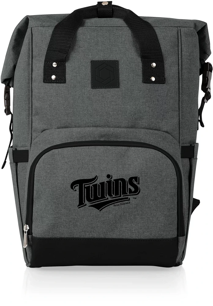 Picnic Time Minnesota Twins On The Go Roll-Top Cooler Backpack                                                                  