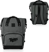 Picnic Time Minnesota Twins On The Go Roll-Top Cooler Backpack                                                                  