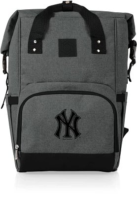 Picnic Time New York Yankees On The Go Roll-Top Cooler Backpack                                                                 