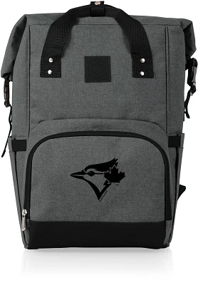 Picnic Time Toronto Blue Jays On The Go Roll-Top Cooler Backpack                                                                