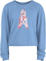 New Era Women's Houston Oilers Long Sleeve Crop Top