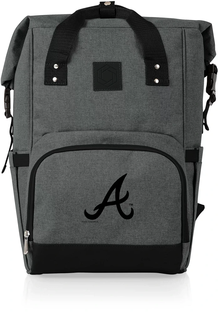 Picnic Time Atlanta Braves On The Go Roll-Top Cooler Backpack                                                                   