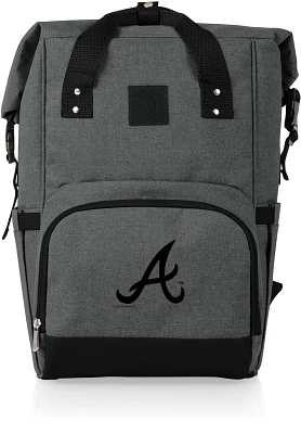 Picnic Time Atlanta Braves On The Go Roll-Top Cooler Backpack                                                                   