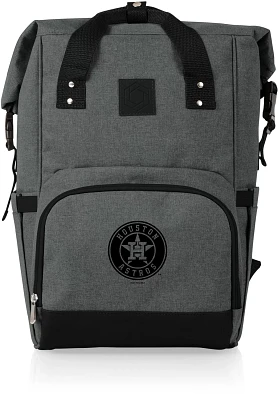 Picnic Time Houston Astros On The Go Roll-Top Cooler Backpack                                                                   