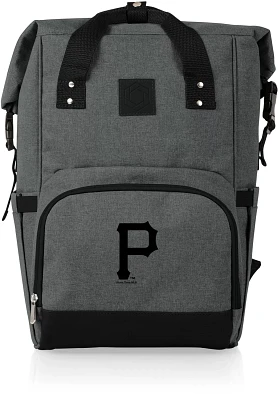 Picnic Time Pittsburgh Pirates On The Go Roll-Top Cooler Backpack                                                               