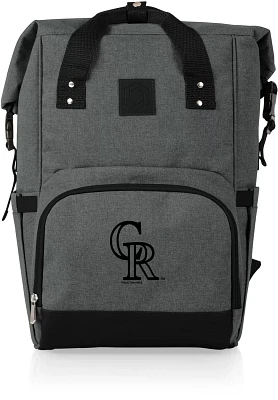 Picnic Time Colorado Rockies On The Go Roll-Top Cooler Backpack                                                                 