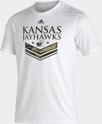 adidas Men's University of Kansas Camo Rank Creator T-shirt