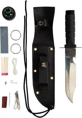 Stansport Survival Knife Set with Sheath                                                                                        
