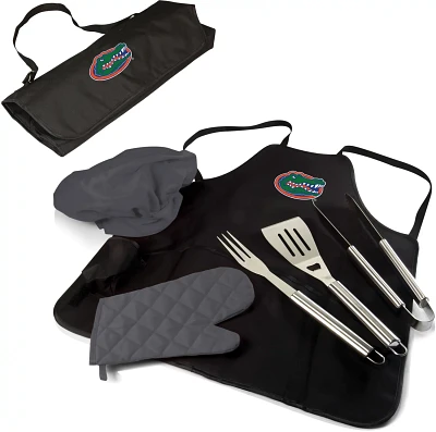 Picnic Time University of Florida BBQ Apron Tote Pro Grill Set                                                                  