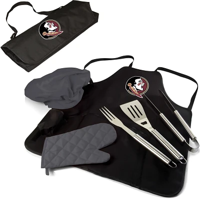 Picnic Time Florida State University BBQ Apron Tote Pro Grill Set                                                               