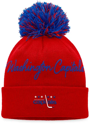 Fanatics Women's Washington Capitals True Classic Pom Beanie Hat                                                                