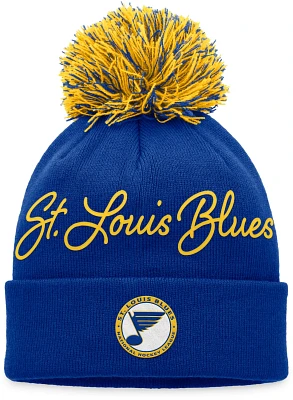 Fanatics Women's St. Louis Blues True Classic Pom Beanie Hat                                                                    