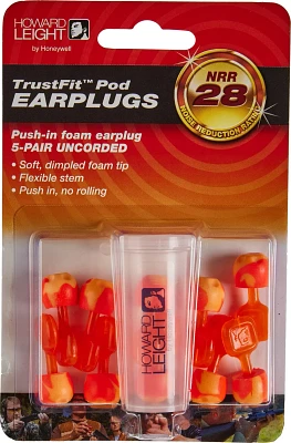 Howard Leight TrustFit Pod Push-In Foam Earplugs 5-Pack                                                                         