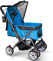 Wonderfold Wagon Folding Pet Stroller with Zipperless Entry and Reversible Handle