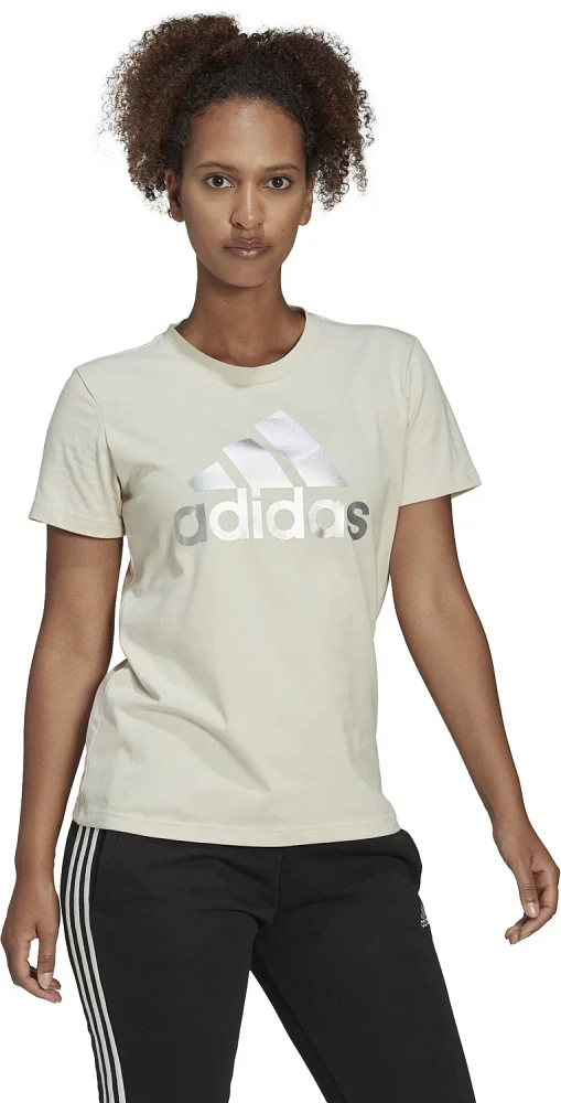 adidas Women's Loungewear Ess Logo Short Sleeve T-shirt