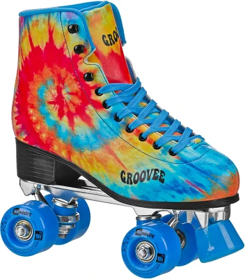 Roller Derby Men's Groovee Tie-Dye Freestyle Quad Skates                                                                        