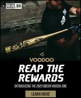 DeMarini 2023 Voodoo One Gold BBCOR Baseball Bat -3                                                                             