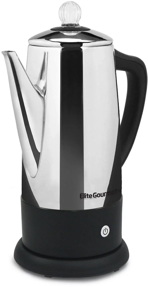 Elite Gourmet 12 Cup Stainless Steel Electric Coffee Percolator                                                                 
