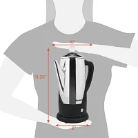 Elite Gourmet 12 Cup Stainless Steel Electric Coffee Percolator                                                                 