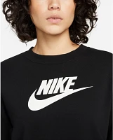 Nike Women's Club Fleece Graphic Long Sleeve Crew Neck Sweatshirt